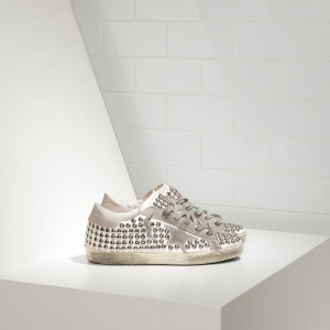 Golden Goose Super Star Sneakers In Leather With Suede Star Women
